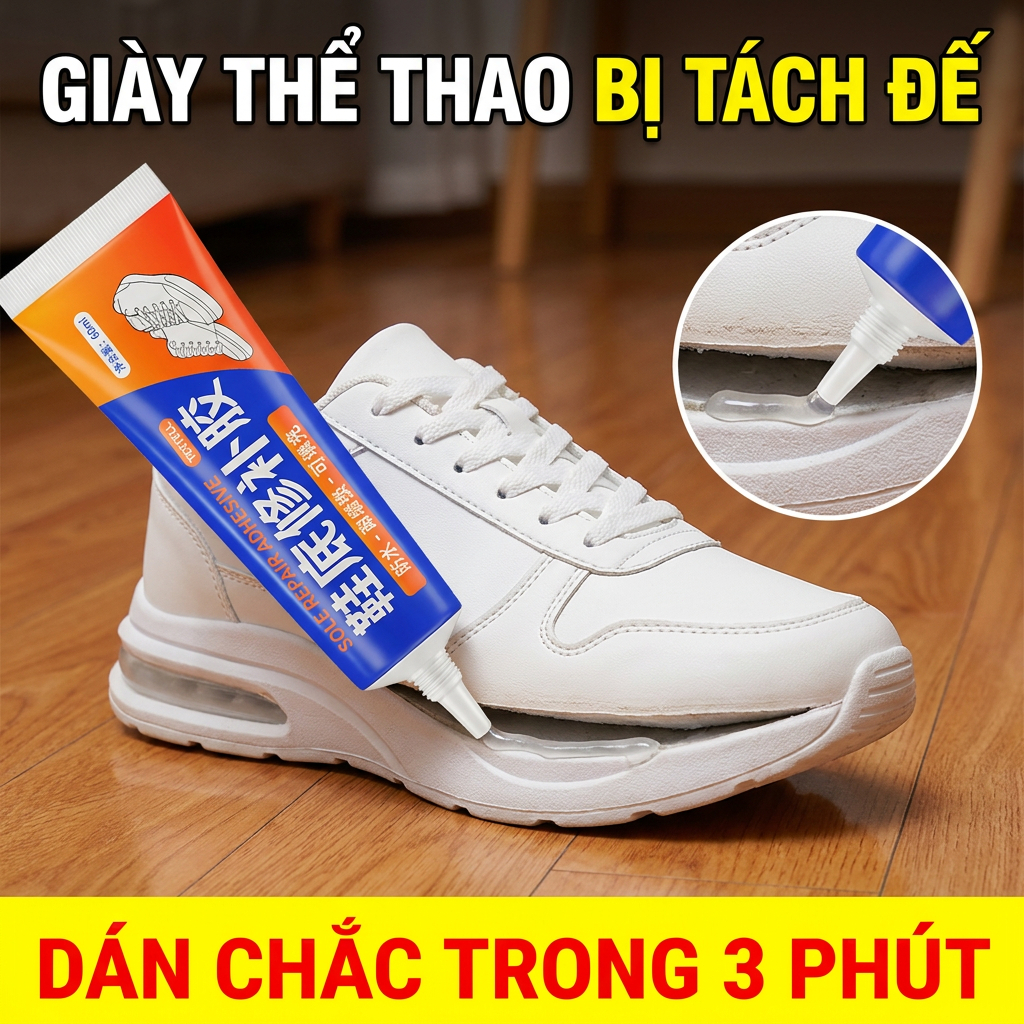 ✅Keo dán giày 60ml chống nước✅ Đầu kim dễ dùng, bám dính chắc chắn, phù hợp sửa nhiều loại giày dép tiện lợi