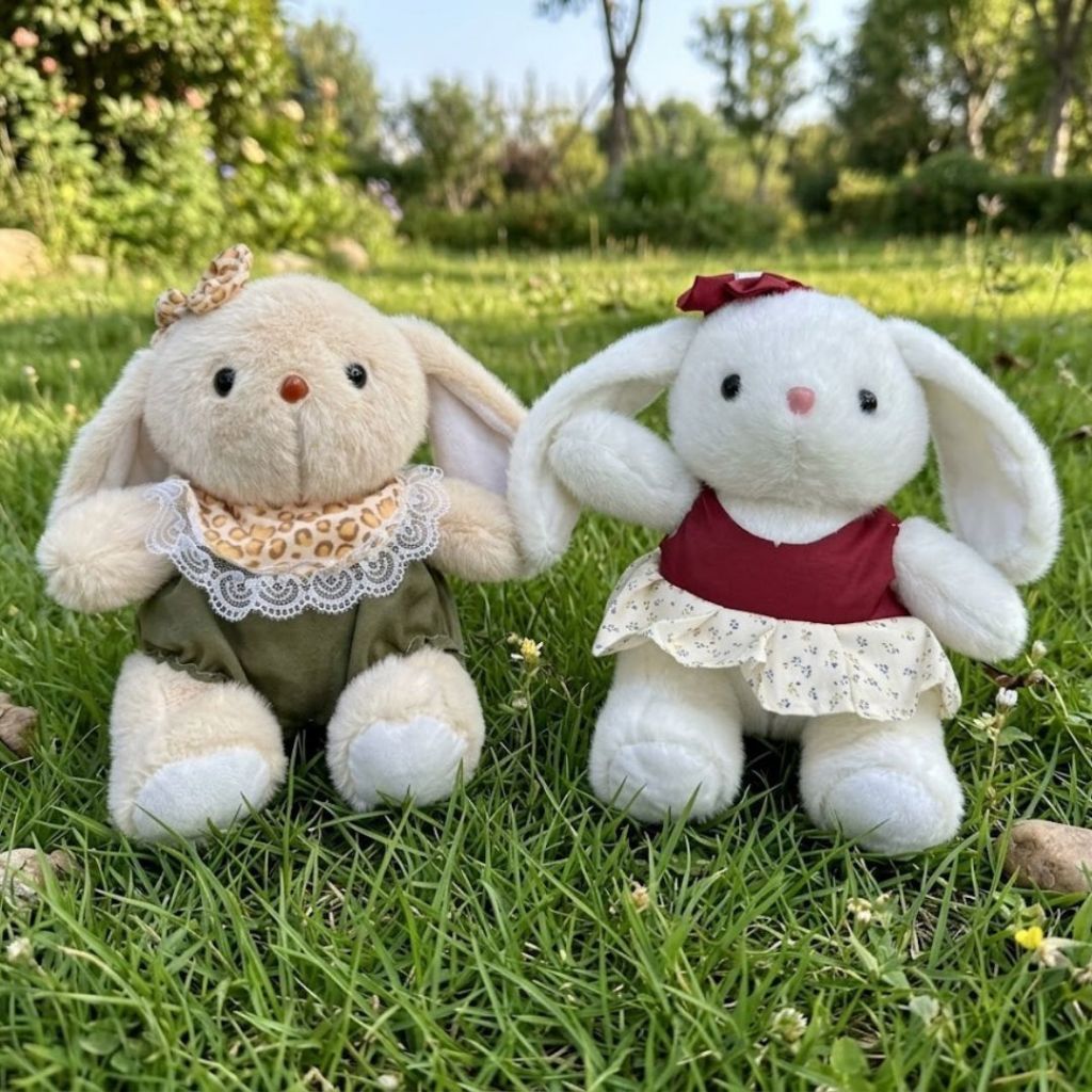 Gấu Bông Mini Hình Thỏ/Mèo/Chó/Gà/Cừu/Teddy Nhiều Mẫu Siêu Dễ Thương, Thú Nhồi Bông Nhỏ Mềm Mại Quà Tặng Cho Bé