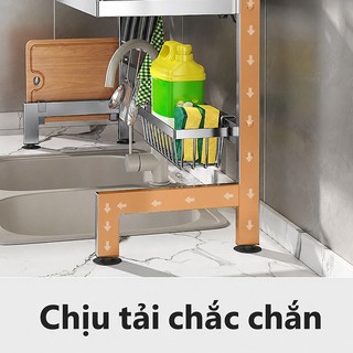 Gslife Kệ Để Chén Đĩa Inox 2 Tầng Đa Năng Kèm Giá Dao Đũa Khay Thớt Chống Gỉ Sét