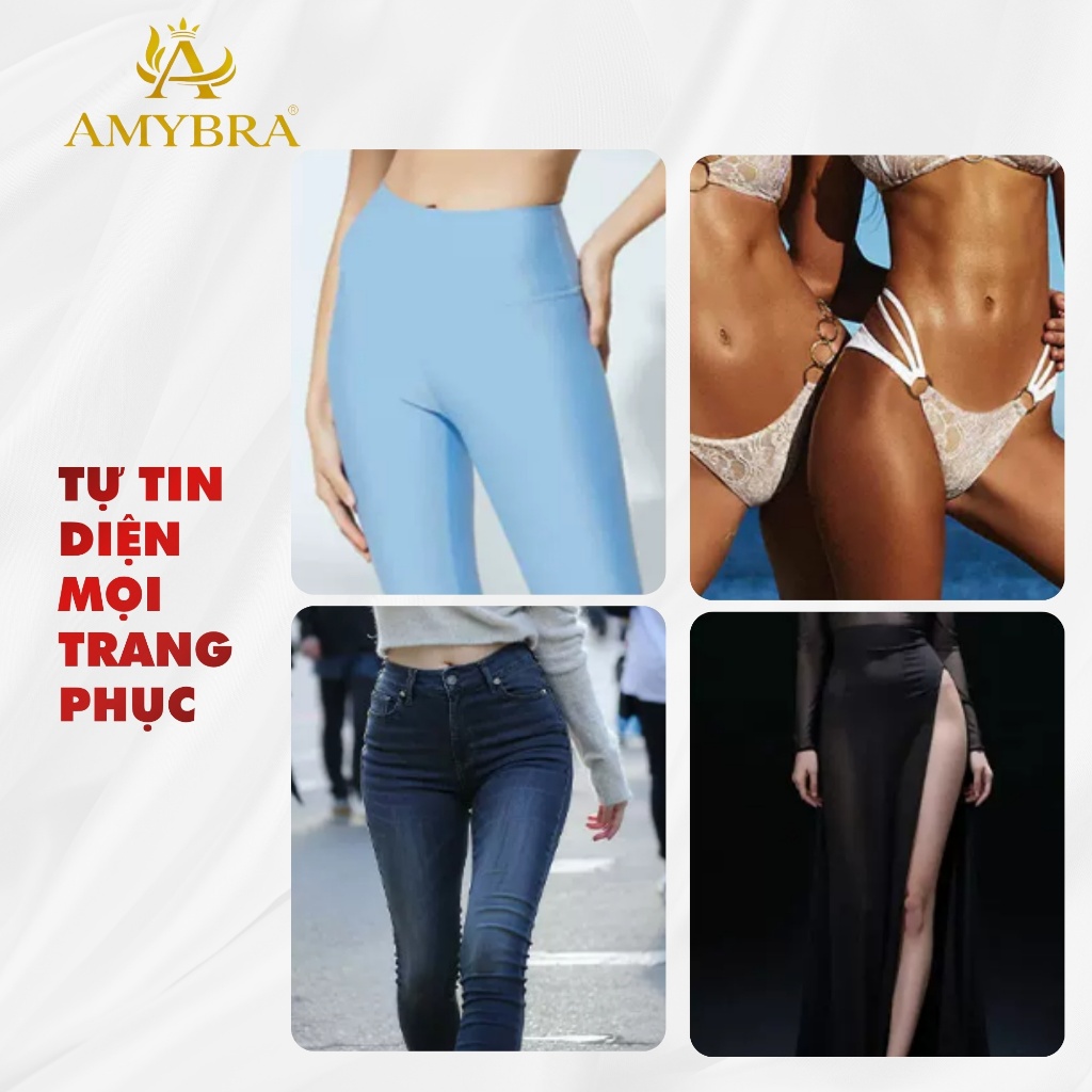 Miếng Dán Che Rãnh Bikini Silicon Mềm Không Cấn Cộm, Dán Che Vùng Kín Khi Mặc Đồ Ôm AMYBRA D0163