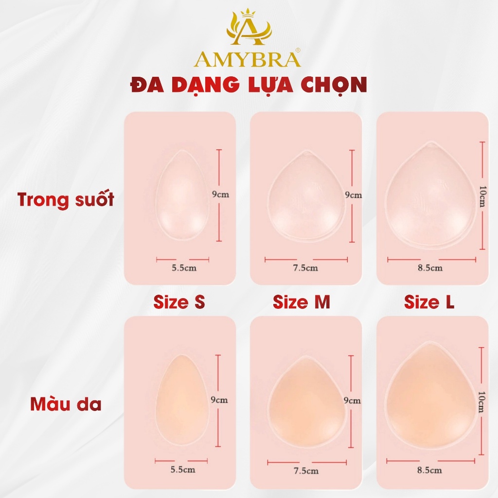Miếng Dán Che Rãnh Bikini Silicon Mềm Không Cấn Cộm, Dán Che Vùng Kín Khi Mặc Đồ Ôm AMYBRA D0163