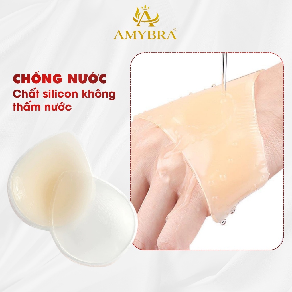 Miếng Dán Che Rãnh Bikini Silicon Mềm Không Cấn Cộm, Dán Che Vùng Kín Khi Mặc Đồ Ôm AMYBRA D0163