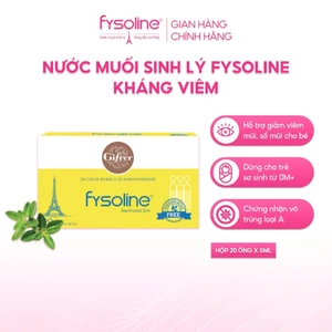 Nước Muối Fysoline Septinasal - Vàng 20 Ống (Date T4.2027)