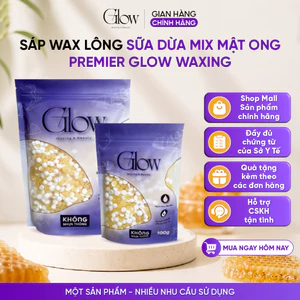 Sáp Wax Lông Nóng Sữa Dừa Mix Mật Ong GLOWWAXING Dùng Cho Mọi Loại Da, Bám Lông Tốt
