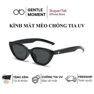 Kính râm mắt mèo GENTLE MOMENT chống tia UV kính mát thời trang nam nữ phong cách đi chơi đi học GM1539