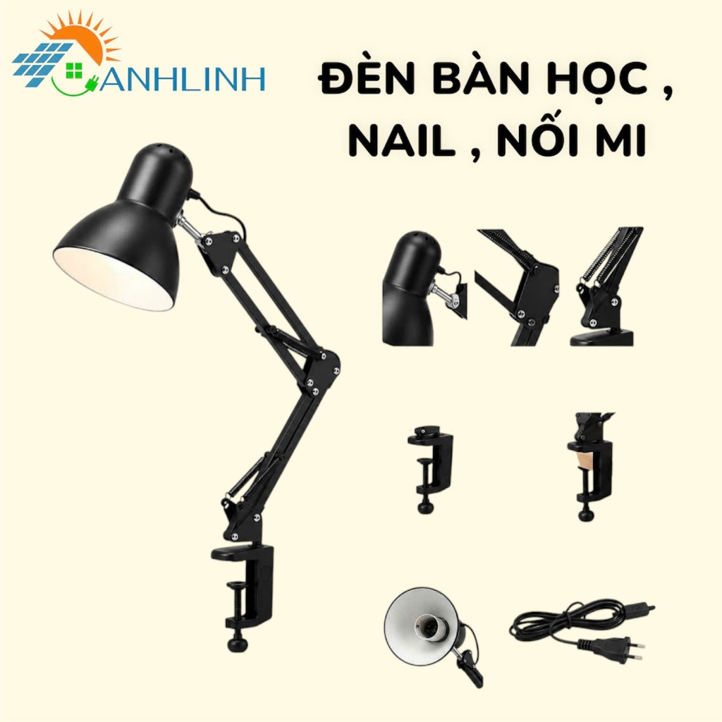 Đèn Bàn Học Đèn Bàn Làm Việc PIXAR Bóng Đèn LED Chống Cận Bảo Vệ Mắt 3 Màu Kẹp Bàn ,Để Bàn, Sơn Tĩnh Điện