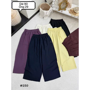 Quần Dài Nữ Q.Zhau Dáng Suông Chất Đũi Tơ Siêu Mềm Đẹp Mát Basic Cạp Cao Tôn Dáng SANA CLOSET #250