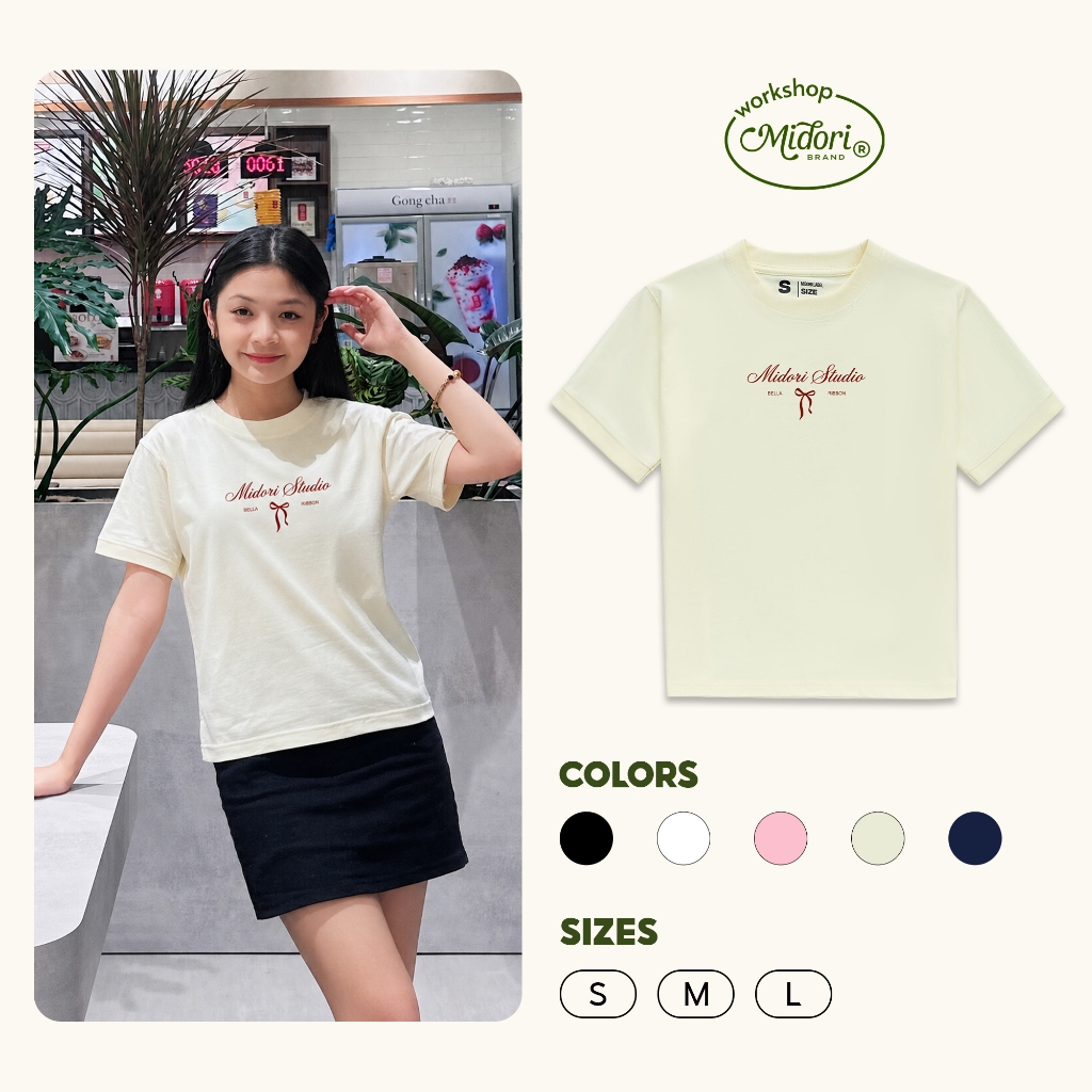 Áo Thun Baby Tee MIDAY6 Nữ Form Ôm Vải Cotton Thời Trang Trẻ Trung | MI MIDORI