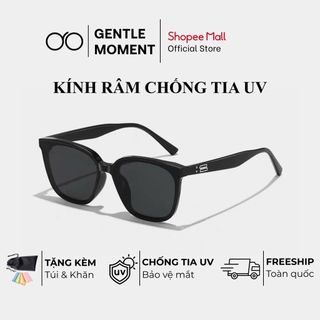 Kính râm gọng vuông GENTLE MOMENT kính mát thời trang nam nữ chống tia UV phong cách Hàn Quốc GM8357