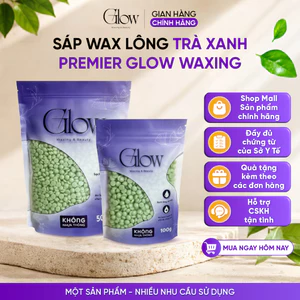 Sáp Wax Lông Trà Xanh Full Cao Cấp GLOW WAXING Siêu Bám Lông Mùi Thơm Trà Xanh - CHE TÊN