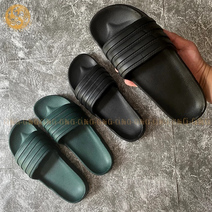 Dép đúc nam nữ nguyên khối siêu nhẹ 4 sọc dép bánh mì EVA 4 vạch quai ngang thời trang
