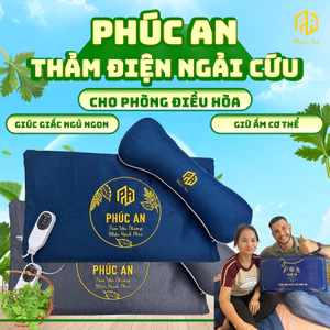 Thảm điện ngải cứu Phúc An giữ ấm trong phòng điều hòa, máy lạnh, không khô da cho mọi lứa tuổi