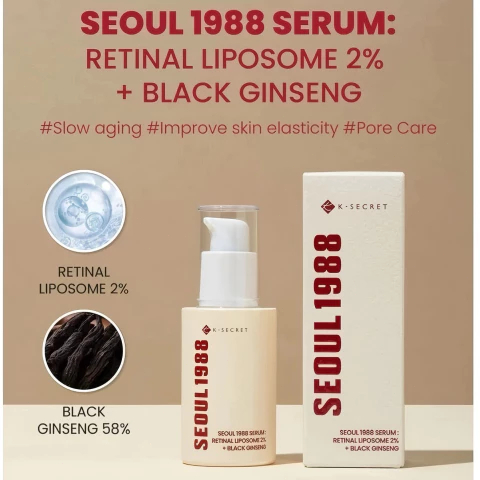 KSECRET SEOUL 1988 Serum 30ml/KSECRET SEOUL 1988 Sunscreen 50ml