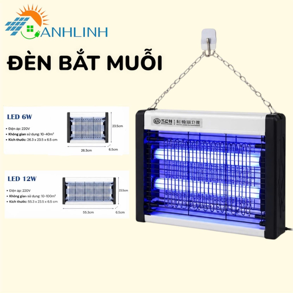Đèn Bắt Muỗi Anhlinh Đèn Bắt Côn Trùng Lưới Điện Dẫn Dụ Muỗi Kiểu Dáng Hiện Đại Dùng Để Bàn Hoặc Treo Tường