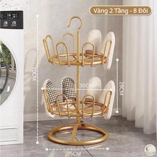 Kệ phơi giày dép đa năng xoay 360 độ, chất liệu thép không gỉ phủ sơn tĩnh điện có thể đặt trong nhà hay phơ ngoài trời.