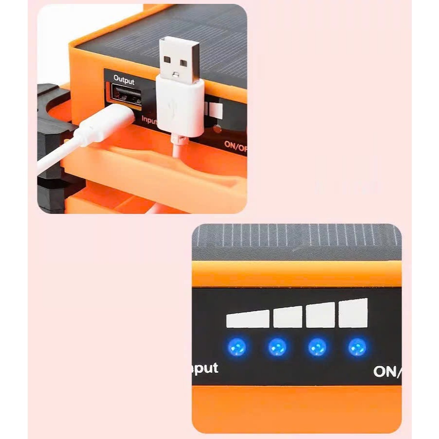 Đèn Năng Lượng Mặt Trời Anhlinh Cầm Tay Đa Nắng Sạc Sự Phòng MW-15 Nhỏ Gọn Siêu Sáng Pin Trâu