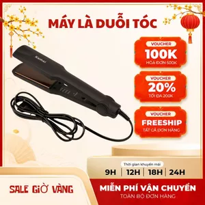 Máy Là Tóc Duỗi Tóc 4 Nấc Nhiệt Bản Pro Size To KEMEI PRO_KM329 - Máy tạo kiểu tóc, Bảo Hành 12 Tháng Rất Dẽ Sử Dụng