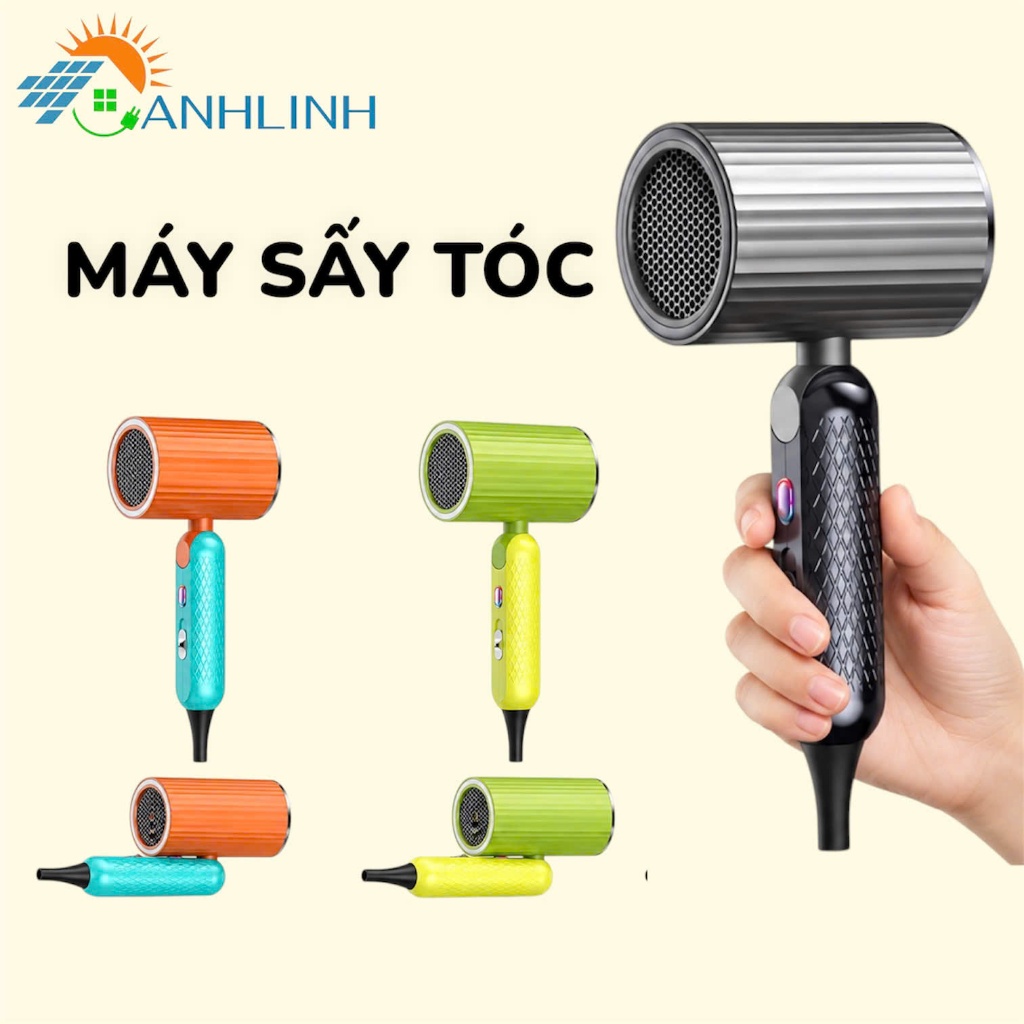 Máy Sấy Tóc Gấp Gọn VK Công Suất 1800W Nhỏ Gọn Công Nghệ Cao Cấp Chống Hư Tổn Tóc Bảo Hành 1 Năm