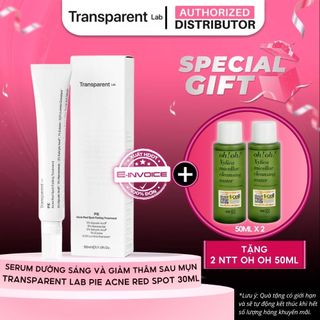 Serum Châm Thâm Đỏ Cấp Tốc Transparent Lab Pie Acne Red Spot Fading Treatment