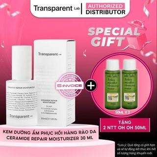 Kem Dưỡng Phục Hồi Hàng Rào Bảo Vệ Da Transparent Lab Ceramide Repair Moisturizer
