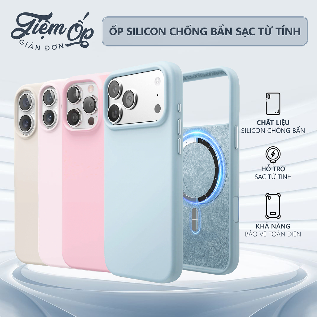 Ốp Lưng Silicon mềm Chống Bẩn Lót Nhung Không L0.g0 Hỗ Trợ Sạc Không ...