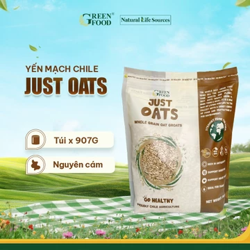 Yến Mạch Nguyên cám nguyên hạt 907g - Yến mạch Chile Just Oats Green Food