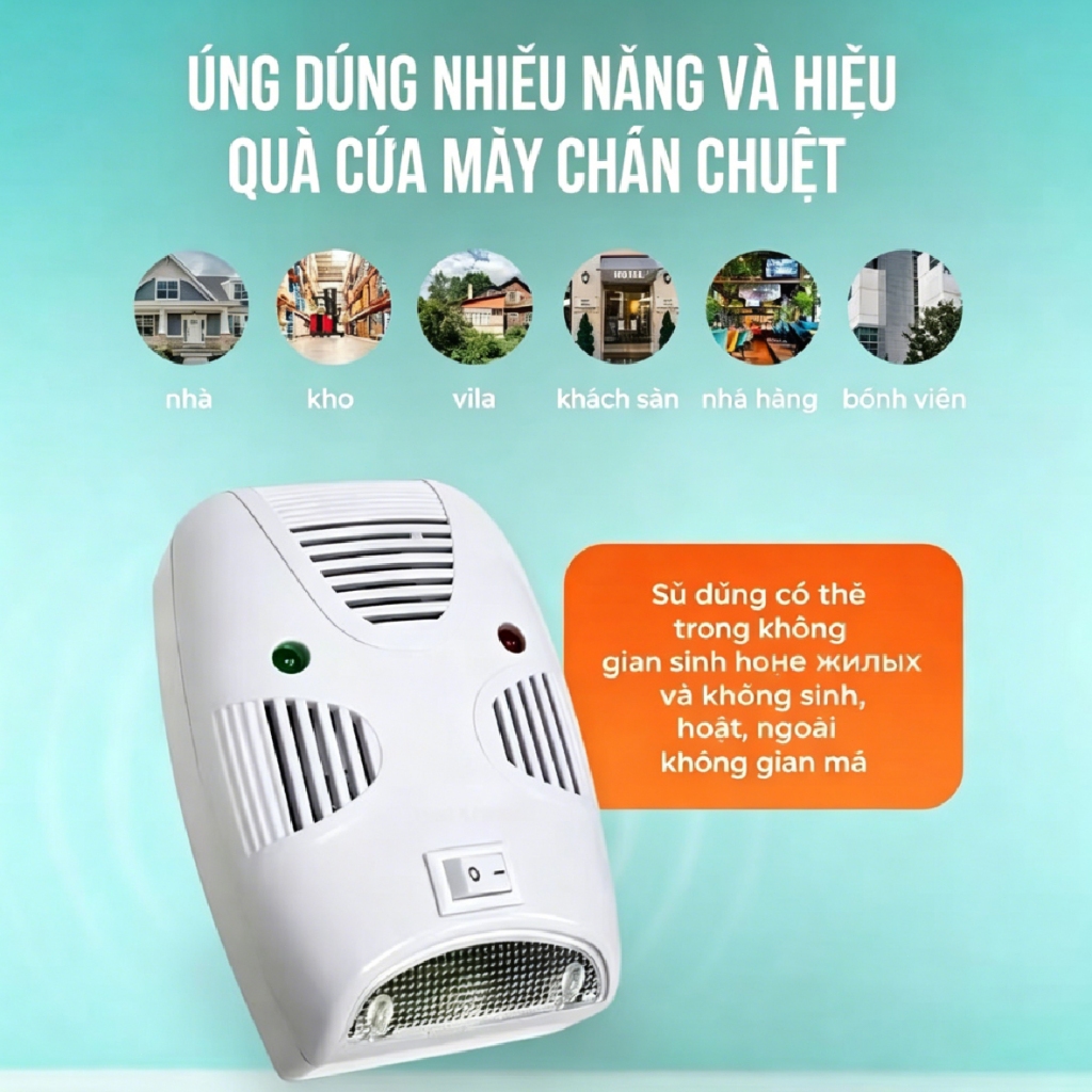 🐀Máy đuổi chuột siêu âm 2026🐀 Hỗ trợ xua chuột, gián, muỗi, thằn lằn trong nhà, tiết kiệm điện, dễ sử dụng