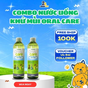 Combo Nước Uống Khử Mùi Răng Miệng Thú Cưng PetGreen Oral Care - Cải Thiện Mùi Hôi Miệng Thú Cưng