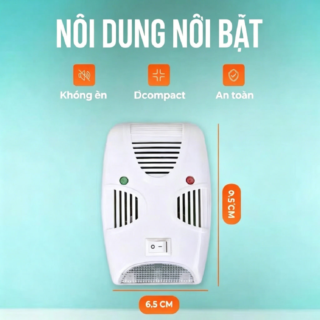 🐭Máy đuổi chuột siêu âm toàn nhà🐭 Công nghệ mới, phủ sóng đến 120m², an toàn cho trẻ em & thú cưng