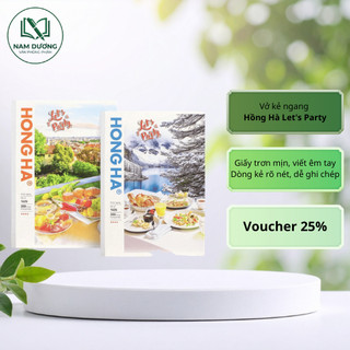 Vở kẻ ngang Hồng Hà Let's Party 200 trang, mã 1426