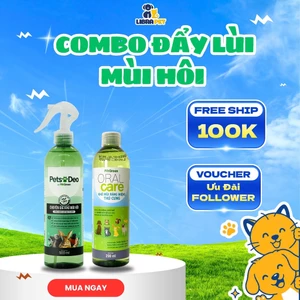 Combo Khử Mùi PetGreen Pets Deo & Oral Care - Khử Mùi Toàn Diện Cho Thỏ, Sóc, Hamster Và Thú Cưng