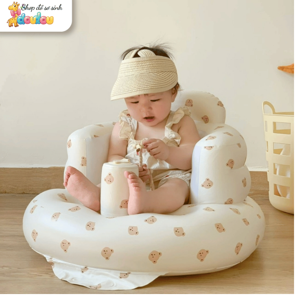 Ghế hơi tập ngồi cho bé - Ghế phao tập ngồi chống ngã, hỗ trợ cột sống cao cấp cho bé từ 5 tháng A10