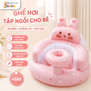 Ghế hơi tập ngồi cho bé - Ghế phao tập ngồi chống ngã, hỗ trợ cột sống cao cấp cho bé từ 5 tháng A10