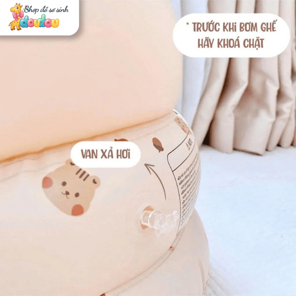 Ghế hơi tập ngồi cho bé - Ghế phao tập ngồi chống ngã, hỗ trợ cột sống cao cấp cho bé từ 5 tháng A10