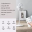 Quạt cây đứng quạt 7 cánh Xiaomi QCOOKO sử dụng motor đạn bạc không gây tiếng ồn hiệu năng làm mát cao