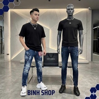 Áo phông Dol.ce Boy Phố gabana vòng cổ lô gô , áo thun Dol.ce gabana vòng cổ nam nữ hot trend