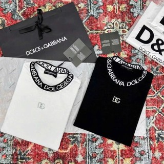 Áo phông Dol.ce Boy Phố gabana vòng cổ lô gô , áo thun Dol.ce gabana vòng cổ nam nữ hot trend