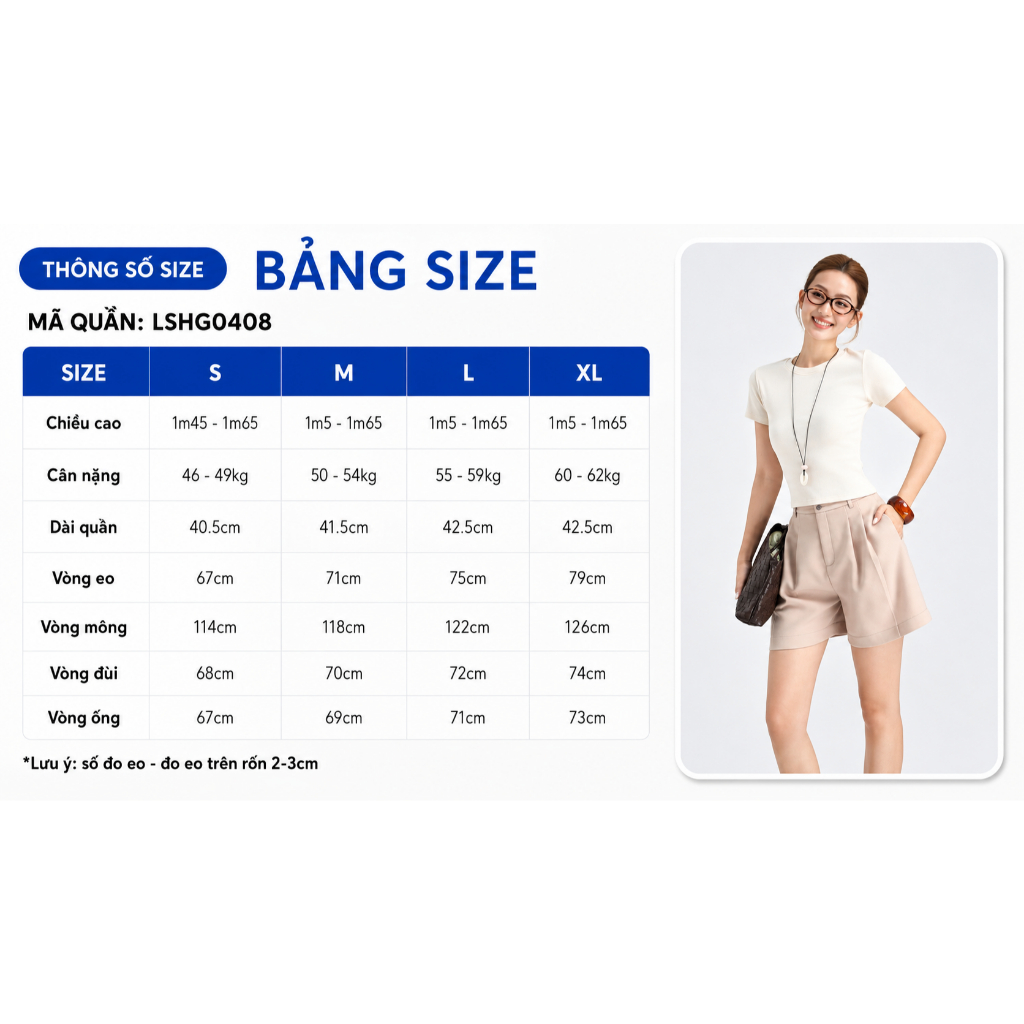 Quần Short Nữ GUMAC Form Suông Nút Đôi Phối Xếp Ly Chất Tuyết Mưa 1 Lớp Đứng Form Thoải Mái LSHG0408