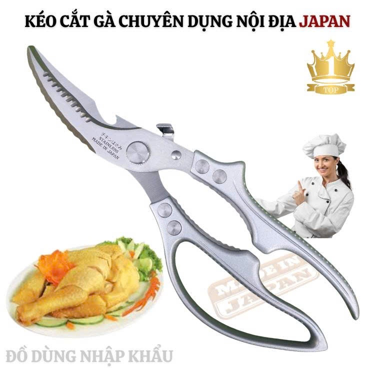 Kéo cắt gà cộng lực Japan chuyên nghiệp hàng nhập bãi chưa qua sử dụng-Phiên bản 2026
