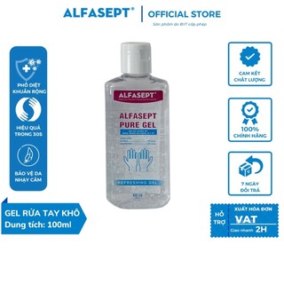 [QUÀ TẶNG] Dung Dịch Rửa Tay Khô ALFASEPT Pure Gel Phù Hợp Cho Da Nhạy Cảm, Giúp Diệt Khuẩn 100mL