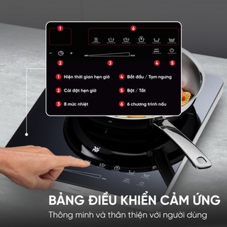 HCM Bếp Từ Đơn WMF KULT X Công Suất 2100W, Bếp điện từ đơn thiết kế sang trọng GermanySnT 30004