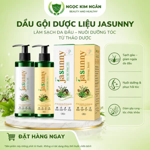 Jasunny Dầu gội dược liệu Jasunny Dầu Gội Thảo Dược, giúp sạch gàu, mát da đầu, phục hồi tóc hư tổn chai 220ml