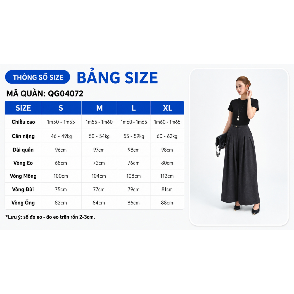 Quần Tây Ống Rộng Nữ GUMAC Bản Lưng Nhỏ Chờm Quai Dê Cài Nút Có Túi Xéo Trẻ Trung QG04072