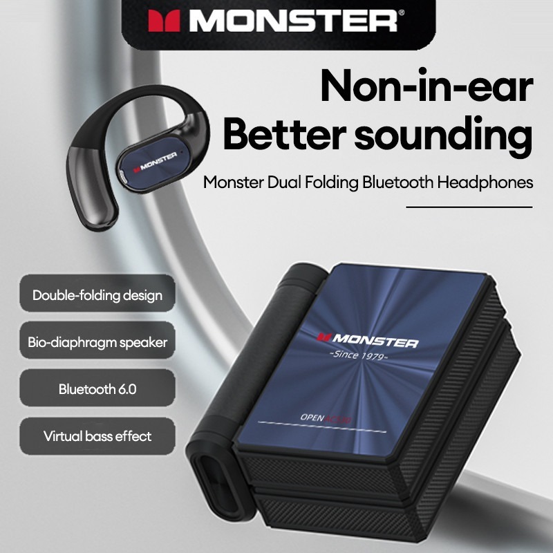 Tai Nghe Không Dây Monster AC530 Bluetooth 5.4 - Âm Thanh Hifi Bass Mạnh, Khử Tiếng Ồn Đàm Thoại HD, Chống Nước IPX5 | BigBuy360 - bigbuy360.vn