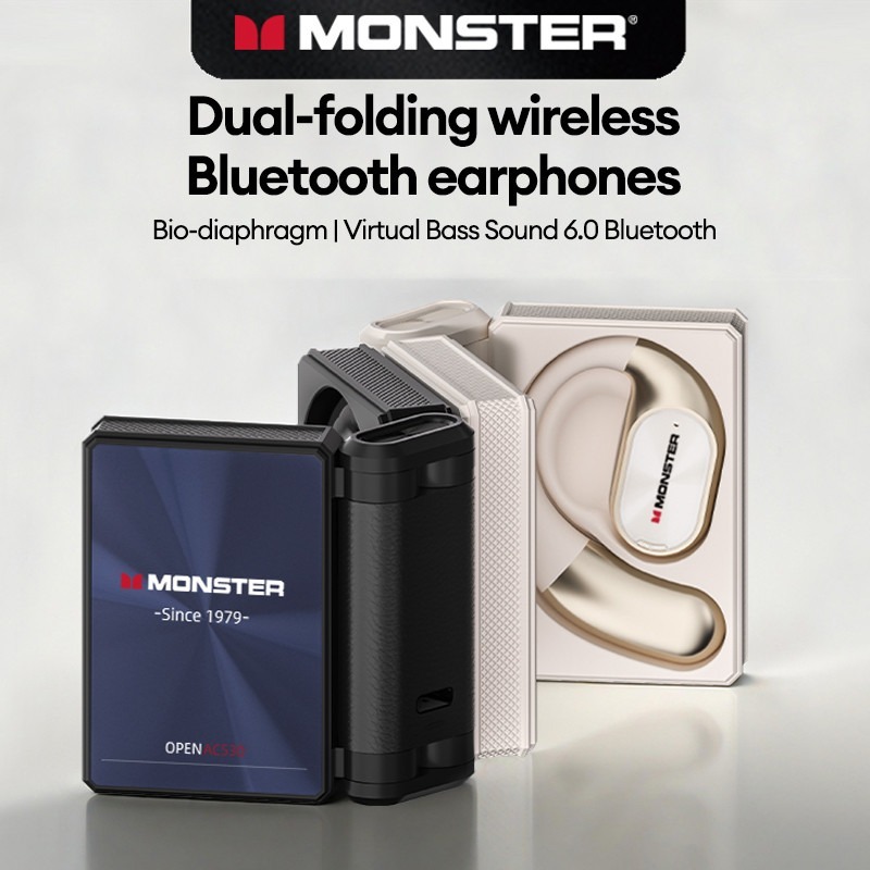 Tai Nghe Không Dây Monster AC530 Bluetooth 5.4 - Âm Thanh Hifi Bass Mạnh, Khử Tiếng Ồn Đàm Thoại HD, Chống Nước IPX5 | BigBuy360 - bigbuy360.vn