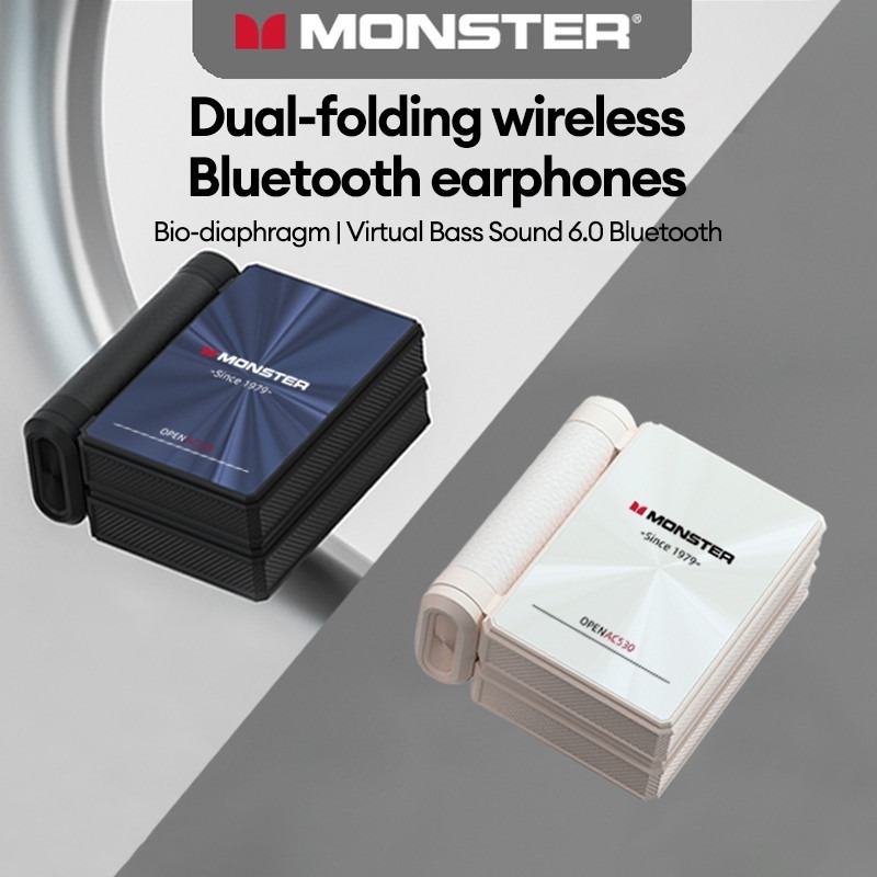 Tai Nghe Không Dây Monster AC530 Bluetooth 5.4 - Âm Thanh Hifi Bass Mạnh, Khử Tiếng Ồn Đàm Thoại HD, Chống Nước IPX5 | BigBuy360 - bigbuy360.vn