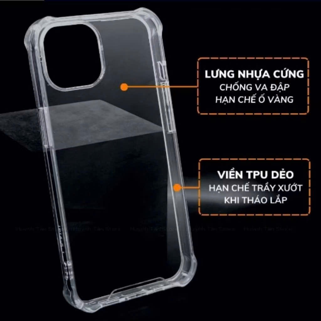 Ốp Lưng Chống Sốc Điện Thoại TPU Dẻo Bảo Vệ Toàn Diện Chống Va Đập Chống Trầy Xước Ôm Máy