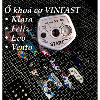 |1 Cái| Tem Sticker Nhựa Nổi Phản Quang DÁN Ổ KHOÁ CƠ VINFAST - Có 13 Mẫu