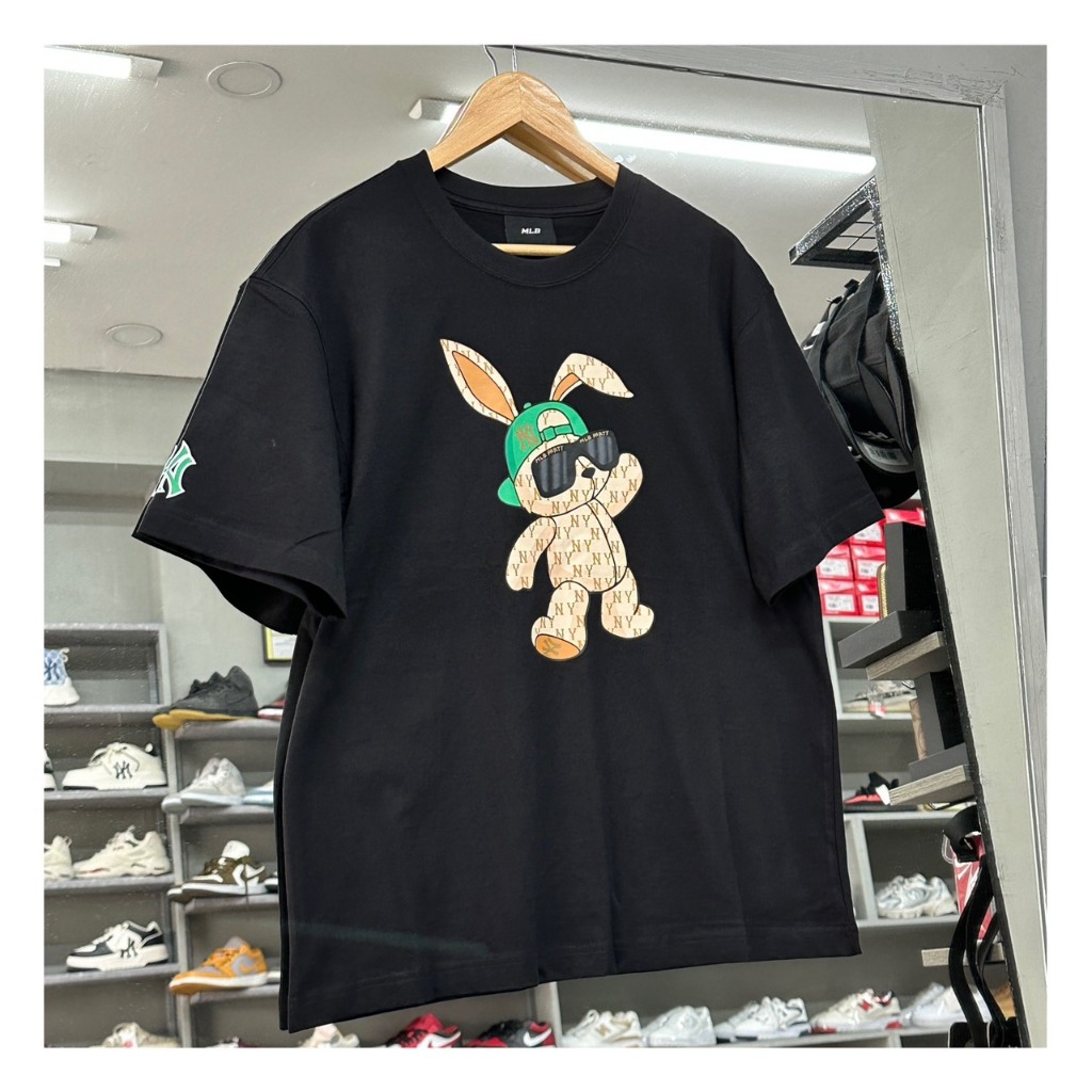 [CHÍNH HÃNG] ÁO THUN MLB RABBIT SHORT SLEEVE NY YANKEES (3ATSQ0131-50BKS) 🔥