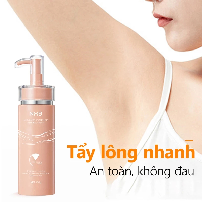 Kem Tẩy Lông Ức Chế Mọc Lông, Kem Triệt Lông Không Gây Kích Ứng Tẩy Sạch Lông Nách Tay Chân Bikini Dễ Sử Dụng